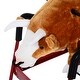preview thumbnail 5 of 9, Classic Plush Rocking Bull Toy with Authentic Sounds, Soft Body and Easy-Grab Handle for Kids 3+, Safe for Up to 176 lbs