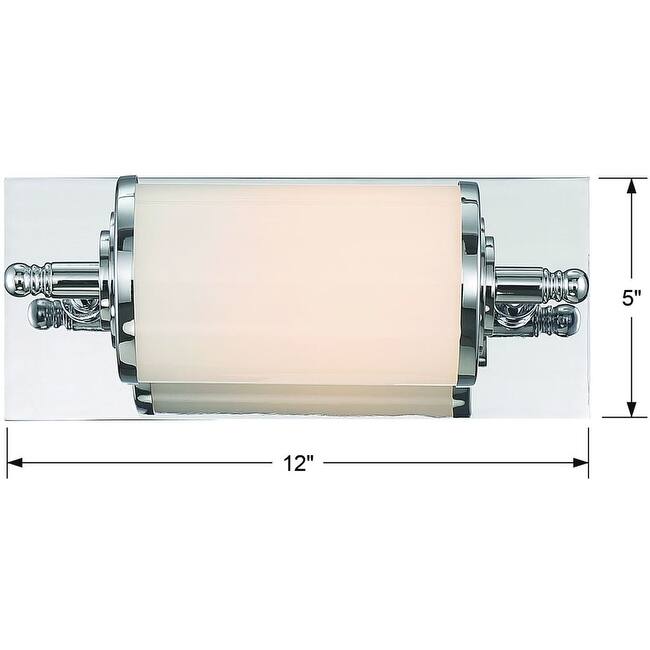 Crystorama Lighting Group Foster Single Light 12" Wide LED Vanity