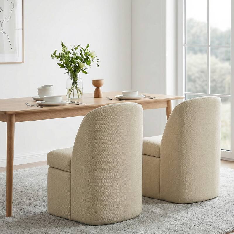 INK+IVY Lyra Dining Chair with Castors - N/A