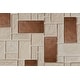 preview thumbnail 4 of 2, 3" x 6" Hammered Copper Tile - Quantity 4 (T36DBH_PKG4)