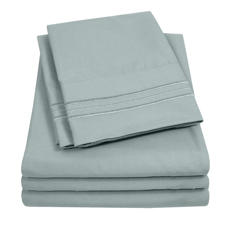 Soft Microfiber 5-piece Split King Bed Sheet Set