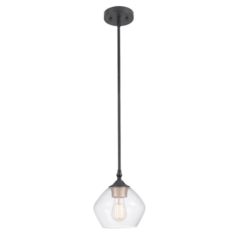 Globe Electric Harrow Single Light 8" Wide Mini Pendant