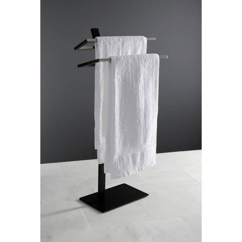 Edenscape Pedestal Dual Towel Rack in Oil Rubbed Bronze