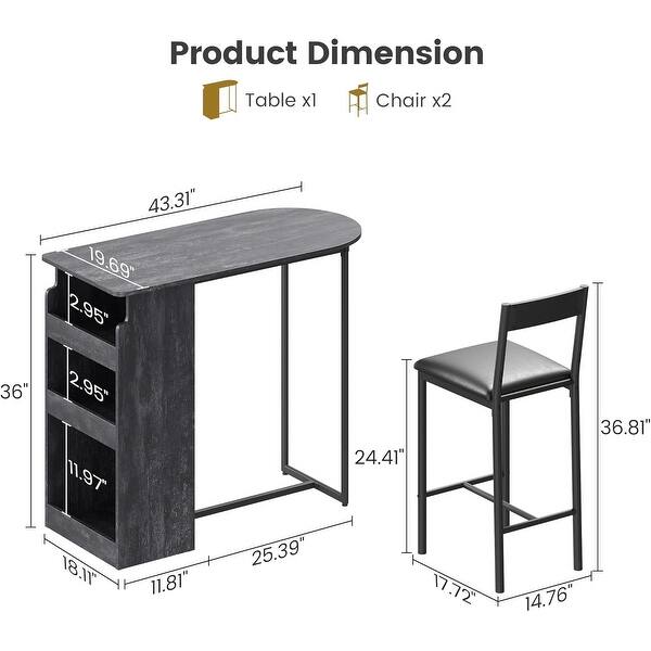 dimension image slide 0 of 3, Dining Room Table with Double Tier Wine Rack and Glasses Hanging