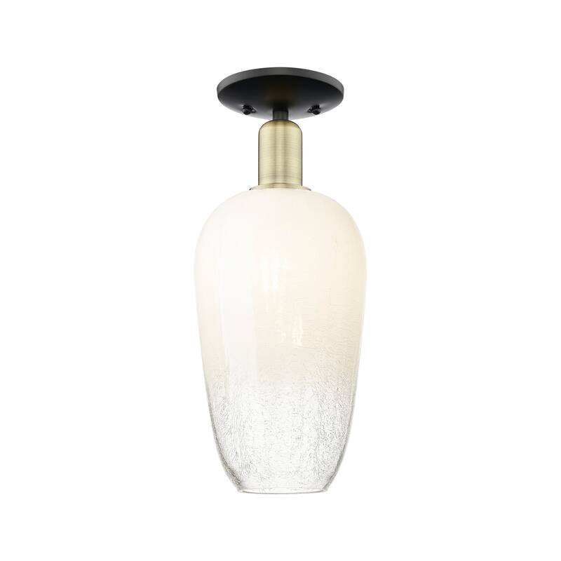 Innovations Lighting Downtown Urban - Brookhaven Flute - 1 Light 7" Semi-Flush Mount Light