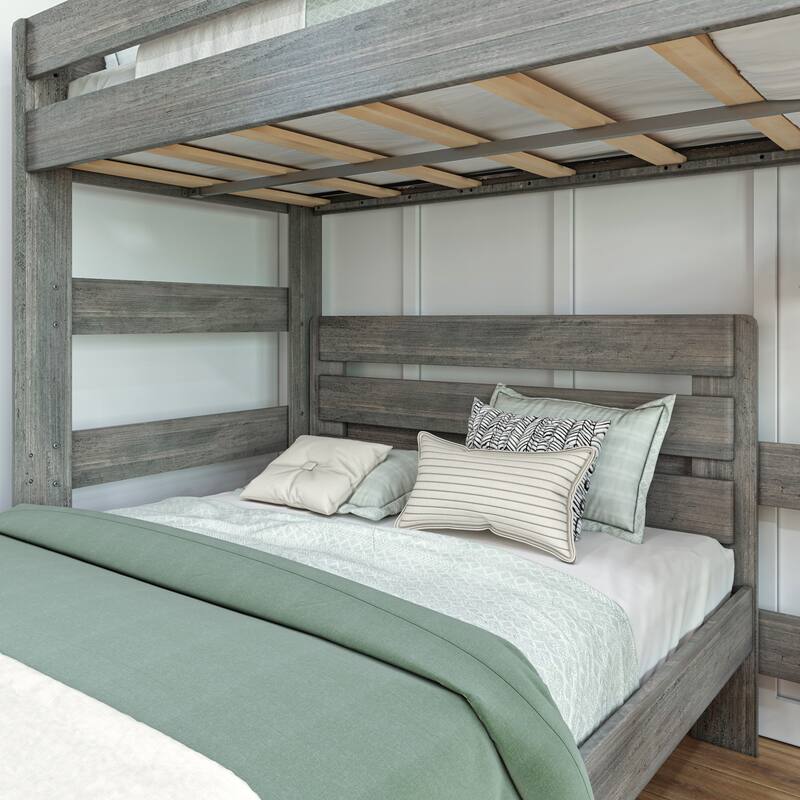 Max and Lily Farmhouse Twin over Full L Shaped Bunk Bed
