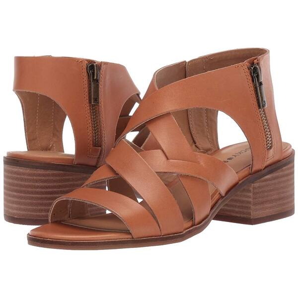 Shop Lucky Brand Womens Nayeli Leather Open Toe Casual Espadrille Sandals Overstock 28452552 Umber 5 5