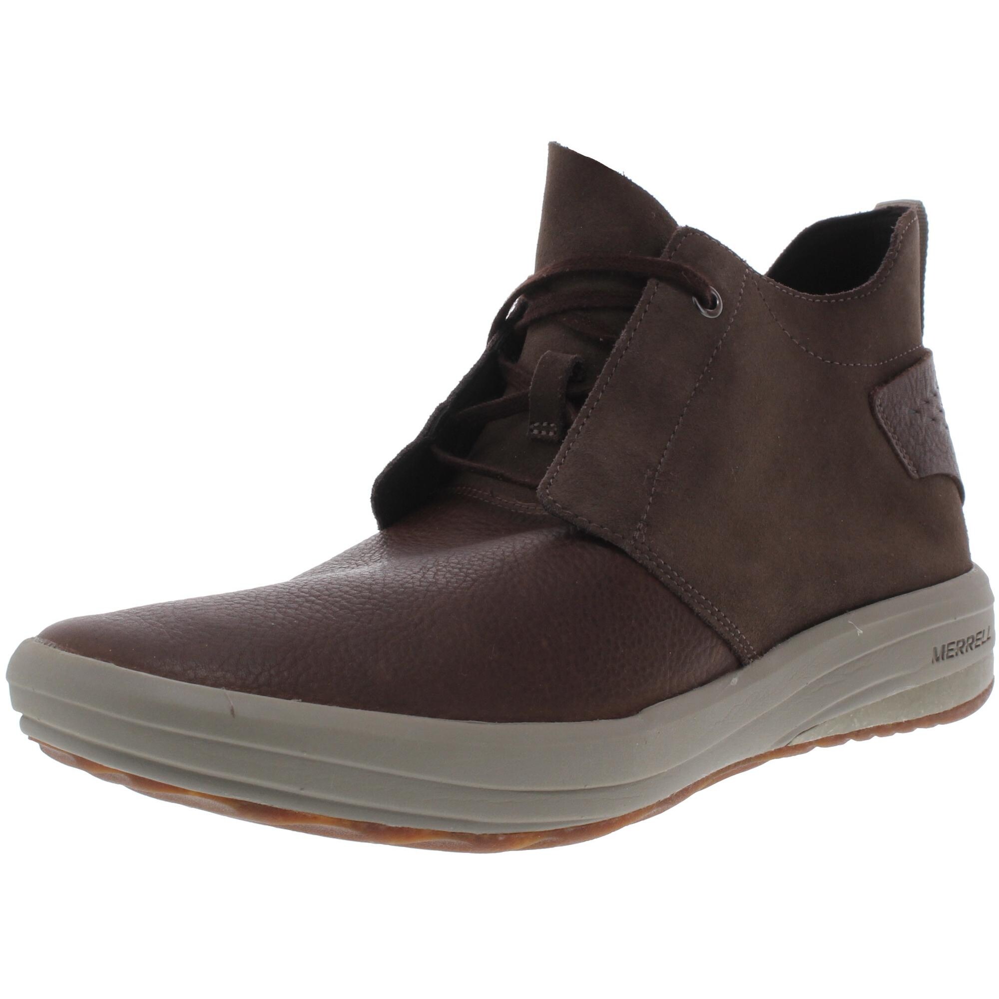 merrell mens leather shoes