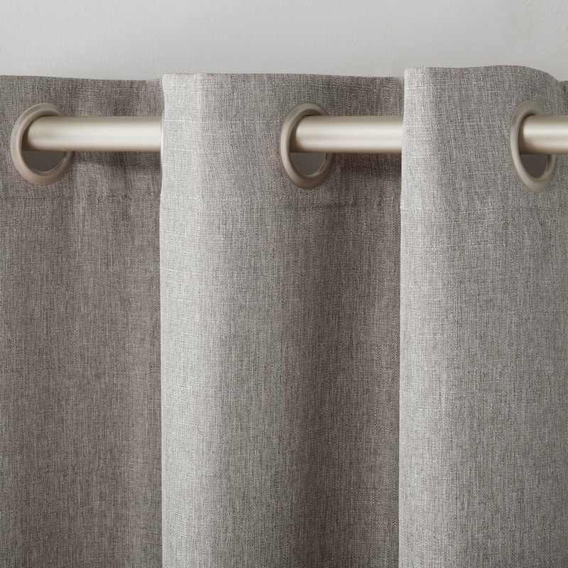 Estate View Ladner Light Filtering Grommet Top Curtain Panel Pair.