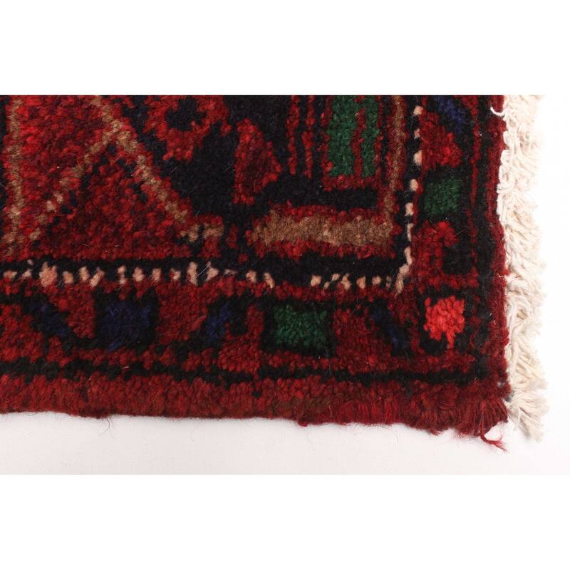 ECARPETGALLERY Hand-knotted Andelz Dark Red Wool Rug - 4'1 x 6'11