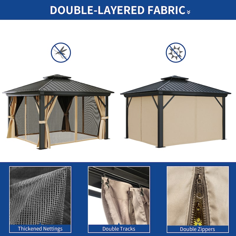 Outdoor Aluminum Canopy Gazebo