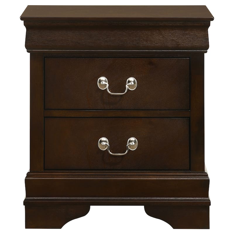 Louis Philippe Traditional 2-drawer Nightstand