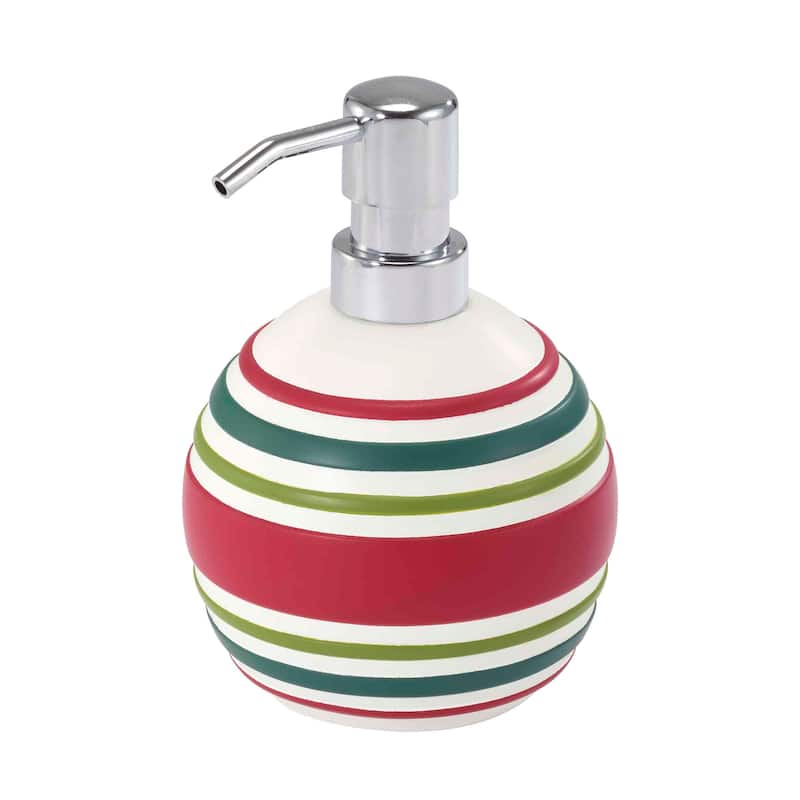 Izod Ornament Lotion Dispenser - Red/Green - Lotion Dispenser