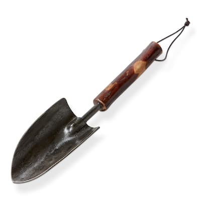 Brown Multi Iron Hand Trowel Decorative Sculpture Garden Accessory 13x3.25x1.25 Inches for Summer Gardening