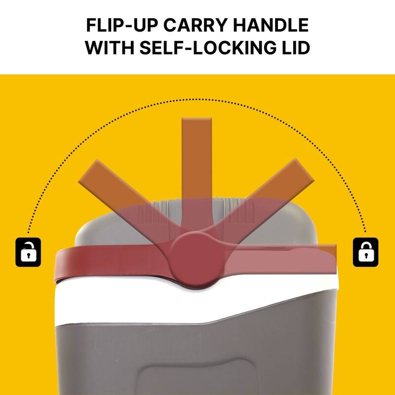 Koolatron 12V Portable Iceless Cooler 24L/26 qt Thermoelectric Gray