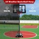 preview thumbnail 4 of 15, 4.25-10 Feet Adjustable Basketball Hoop System with 44 Inch Backboard