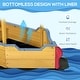 preview thumbnail 4 of 7, Outsunny Pirate Ship Kids Sandbox with Cover, Outdoor Wooden Sandbox Boat Toy for Backyard, Ages 3-8 Years Old