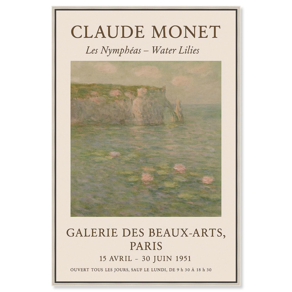 Water Lilies Canvas Vintage Art by Art Remedy