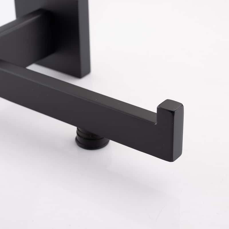 Wall Mounted 4 Piece Bathroom Hardware Set Matte Black Bathroom Accessories Set Stainless Steel Towel Holder Bar Set