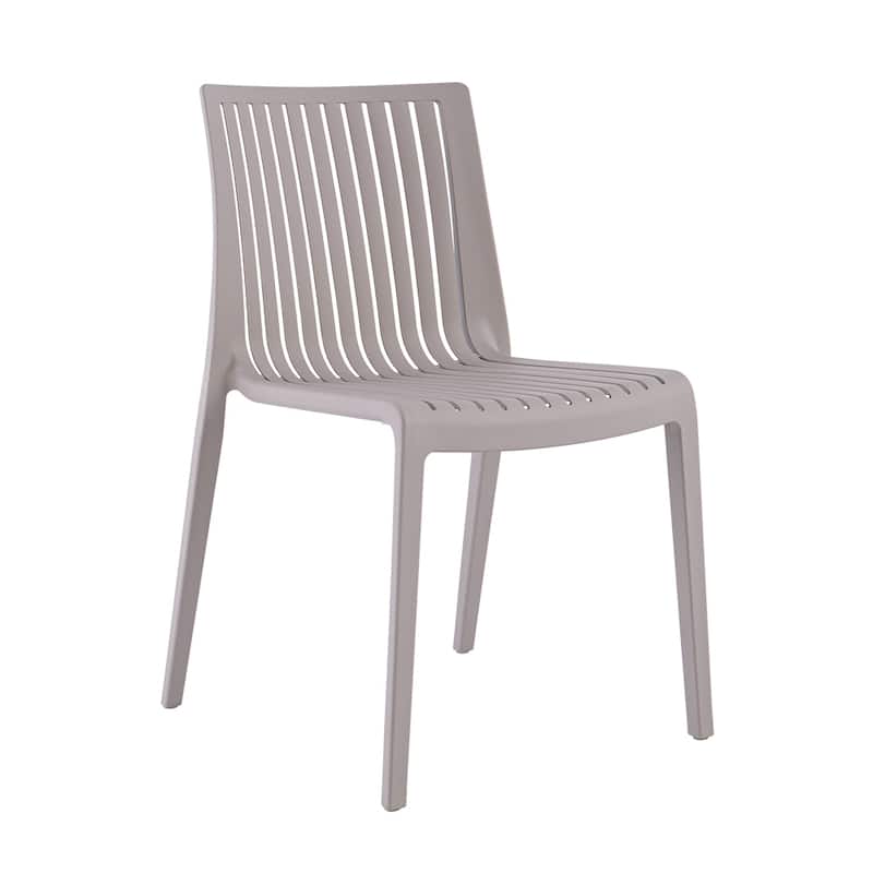 Lagoon Milos Resin Stackable All Weather Side Chair Set of 2