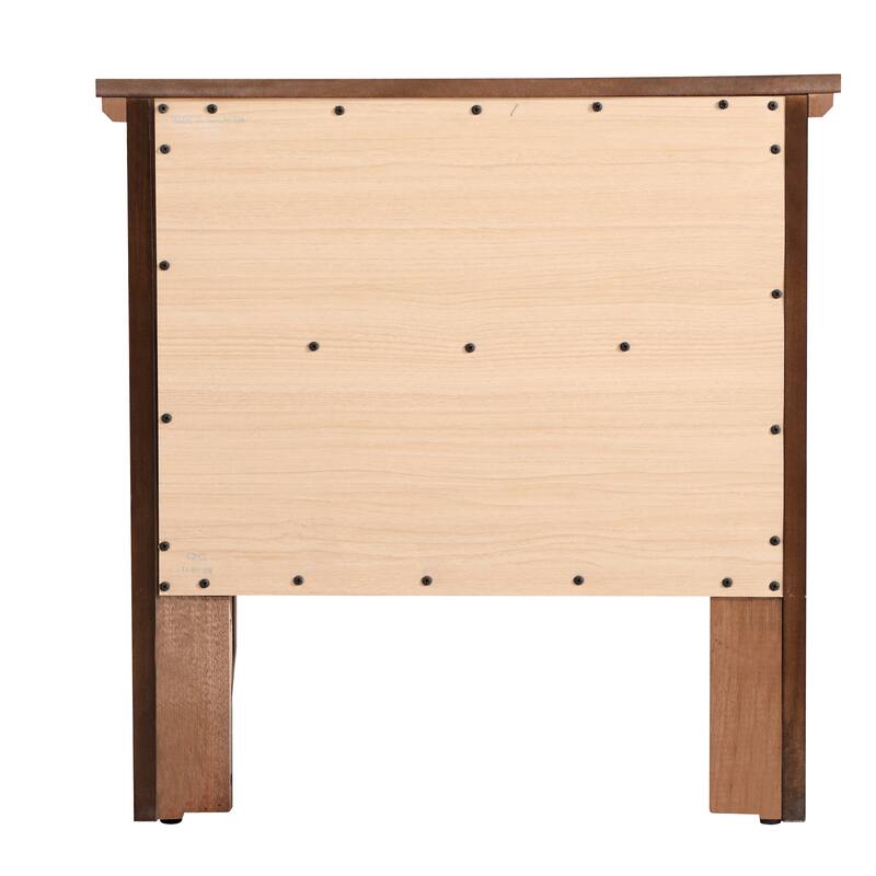 Chic Espresso Nightstand with Storage Drawers