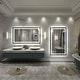 preview thumbnail 119 of 156, UL Certified Black Metal Framed LED Front Light and Backlit Anti-Fog Wall Bathroom/ Vanity Mirror