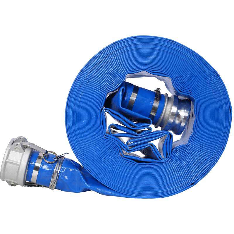 3" Heavy Duty Pool Backwash Hose, Reinforced PVC with Aluminum Camlock - 3x100FT