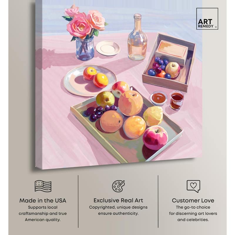 Fresh Fruits Canvas by Art Remedy, Gallery Wrapped