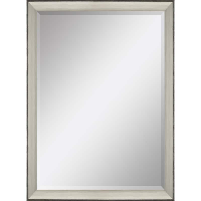 HomeRoots 40" Silver Framed Accent Mirror - 28.00 in. x 40.00 in. x 3.00 in.