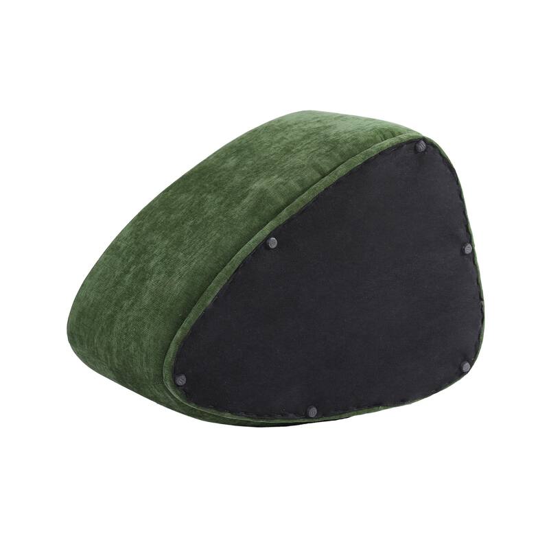 Modern Triangular Upholstered Accent Ottoman