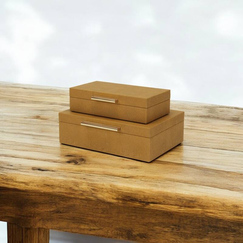 Lusan Black Vinyl Decorative Box Set