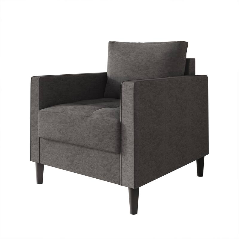 CraftPorch Contemporary Minimalist Linen Upholstered 3-Piece Living Room Set