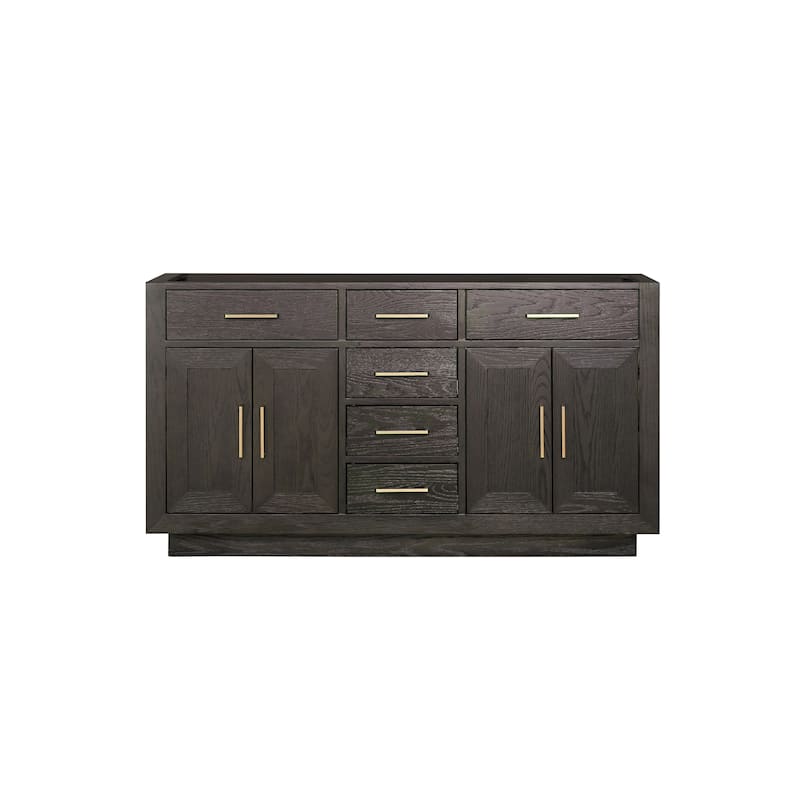 Abbey Bath Vanity - 60 - Brown Oak