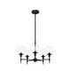 preview thumbnail 3 of 13, Hunter Xidane Metal and Glass Orb Chandelier - Entry, Kitchen or Dining Room Table, Bedroom - Mid-Century Modern, Transitional