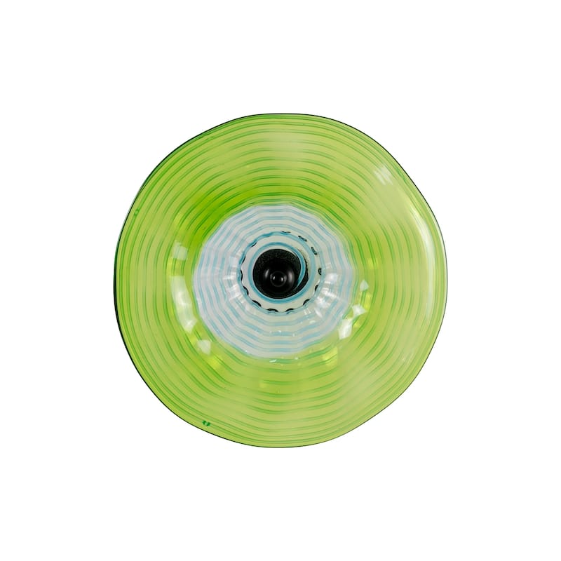 12IN Diameter Pollena Flower Art Glass Wall Décor