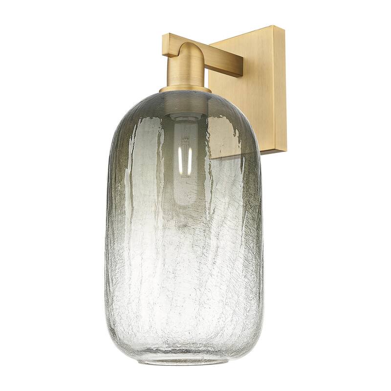 Innovations Lighting 716-1W-17-7 Brookhaven Cloche Sconce Brookhaven - Brushed Brass / Slate