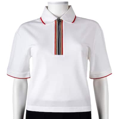 Burberry Hazelton Cropped Polo Shirt