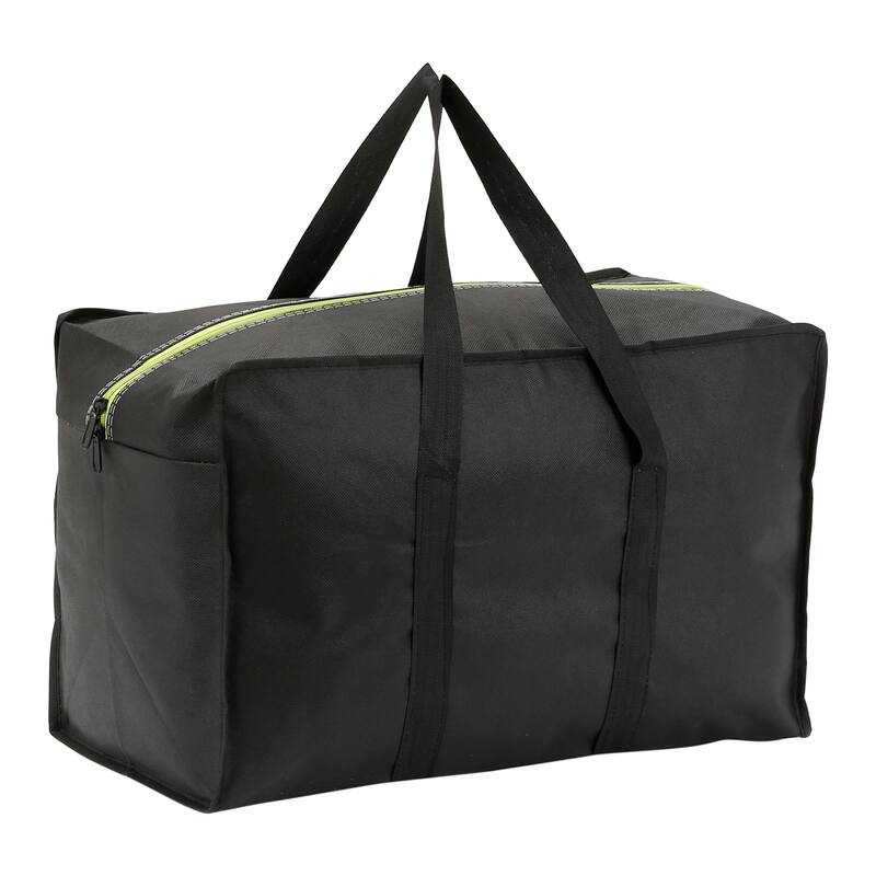 1 Pack Clothes Storage, Foldable Storage Bags, Moving Bags for Organizing Closet Organizers and Storage with Handles - Black - 19*12*10in