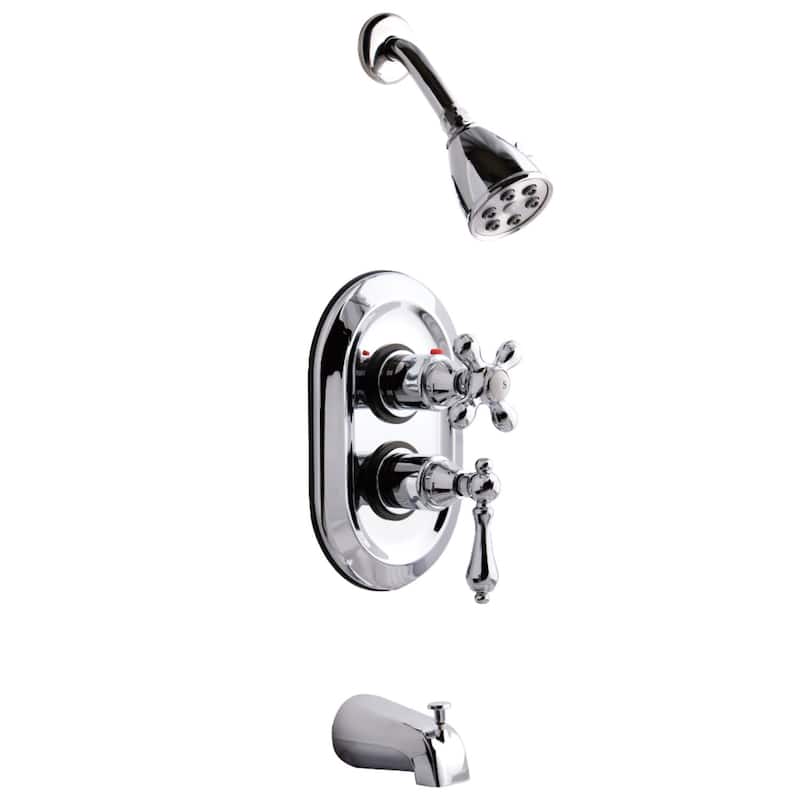 Kingston Brass Tub and Shower Trim Package with 1.8 GPM Multi Function