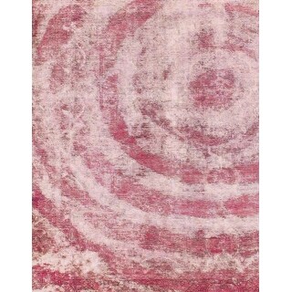 Ahgly Company Machine Washable Abstract Baby Pink Area Rugs - Bed Bath ...