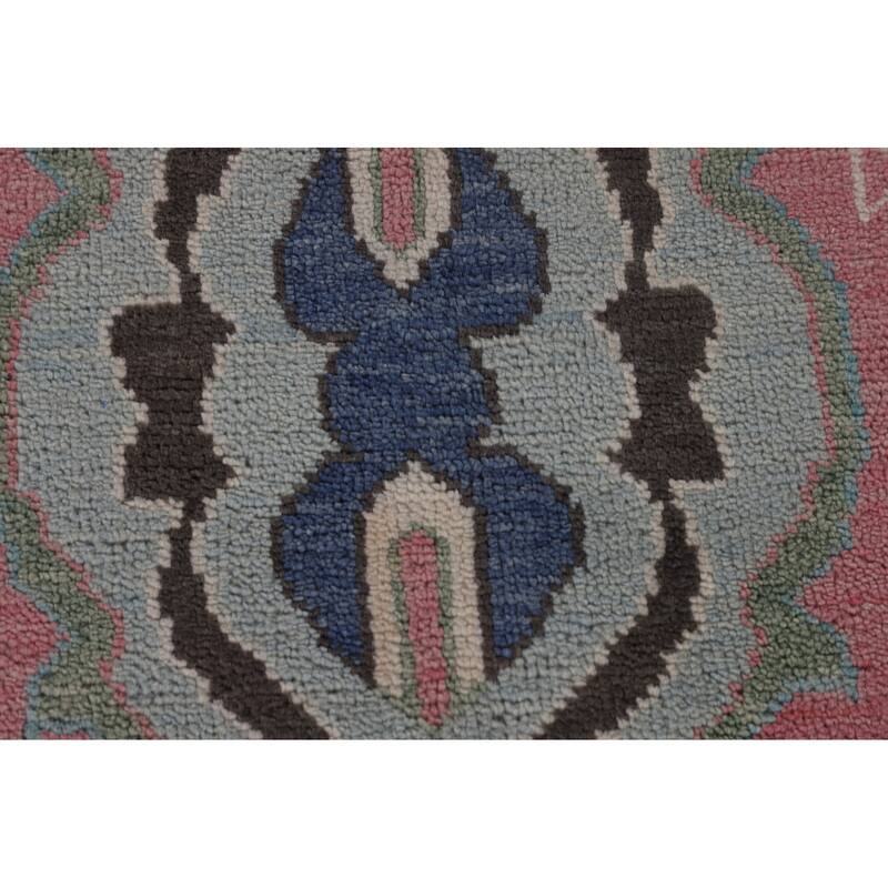 Pink Oushak Oriental Large Area Rug Handmade Wool Carpet - 9'6"x 13'9"