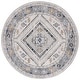 preview thumbnail 26 of 28, SAFAVIEH Odyssey Vitalina Shabby Chic Oriental Rug 6'7" Round - Grey/Blue Gold - Round