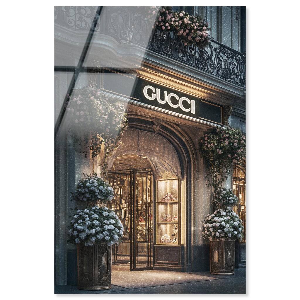 Illuminated Luxury Store Acrylic by Art Remedy, Ready to Hang