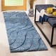 preview thumbnail 9 of 101, SAFAVIEH Florida Shag Hervor Soft Serene Waves 1.2-inch Thick Rug 2'3" x 11' Runner - Light Blue/Blue - Runner