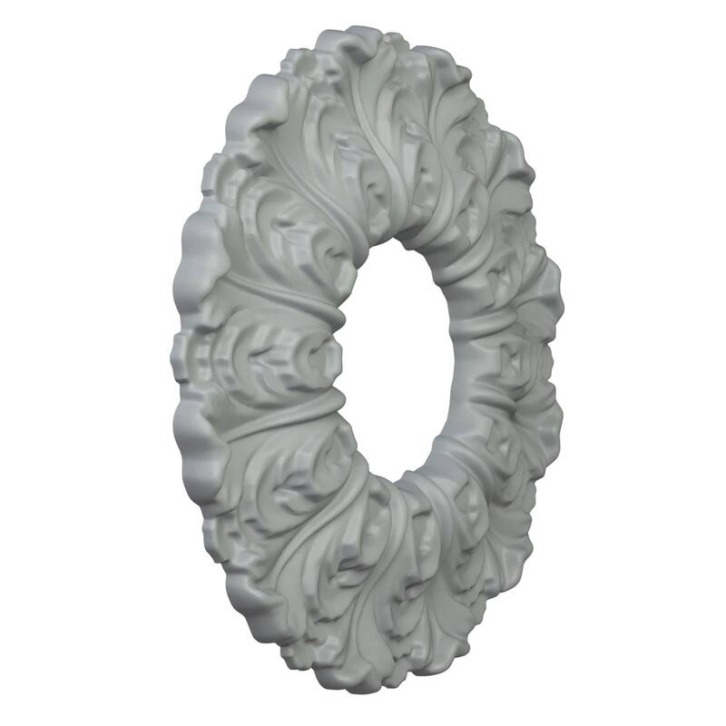 9 3/4"OD x 3 3/8"ID x 3/4"P Janice Ceiling Medallion - 9 3/4"OD x 3 3/8"ID x 3/4"P