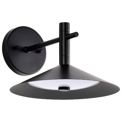 Corrine 10 Inch LED Wall Sconce Matte Black 3K/4K/5K CCT Selectable