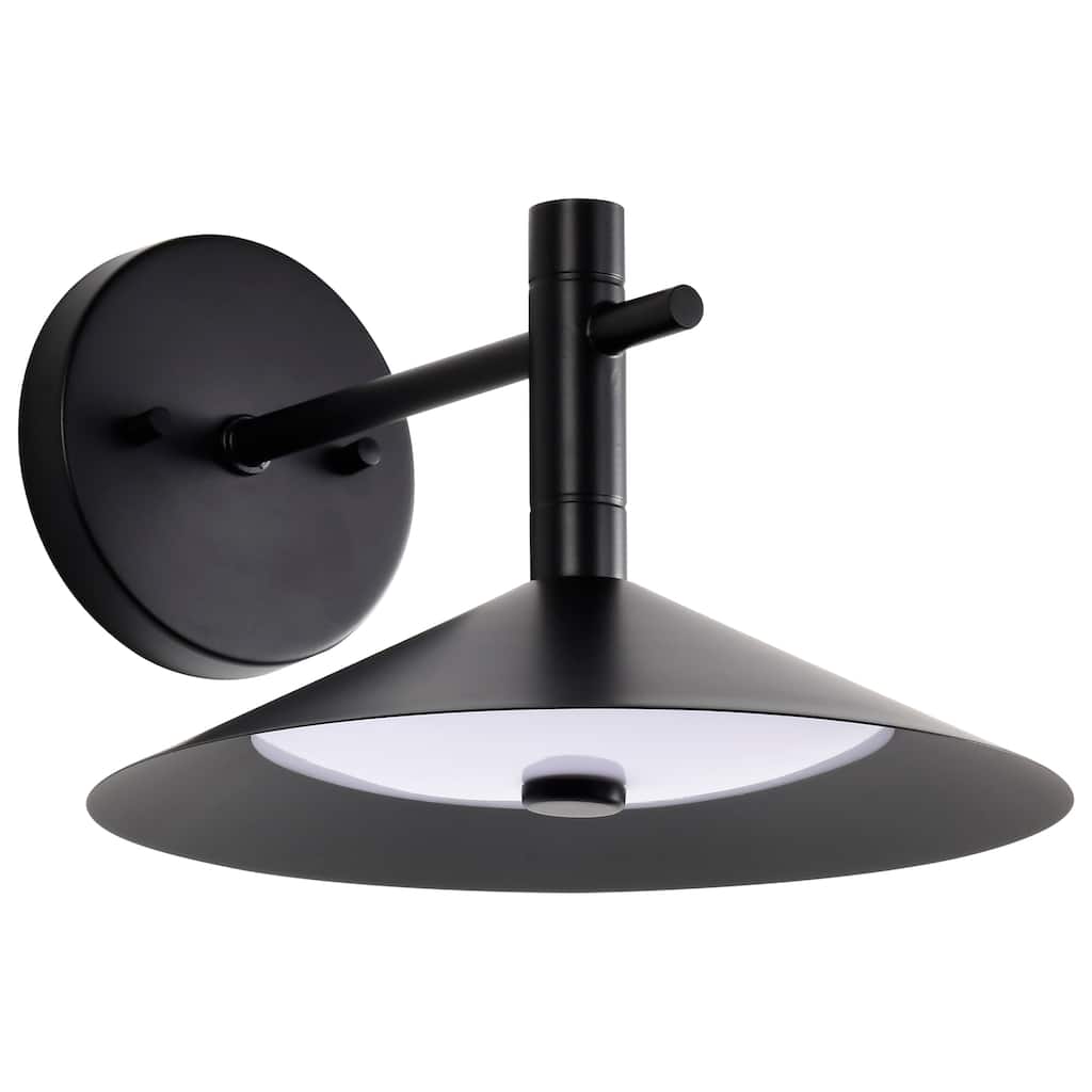 Corrine 10 Inch LED Wall Sconce Matte Black 3K/4K/5K CCT Selectable