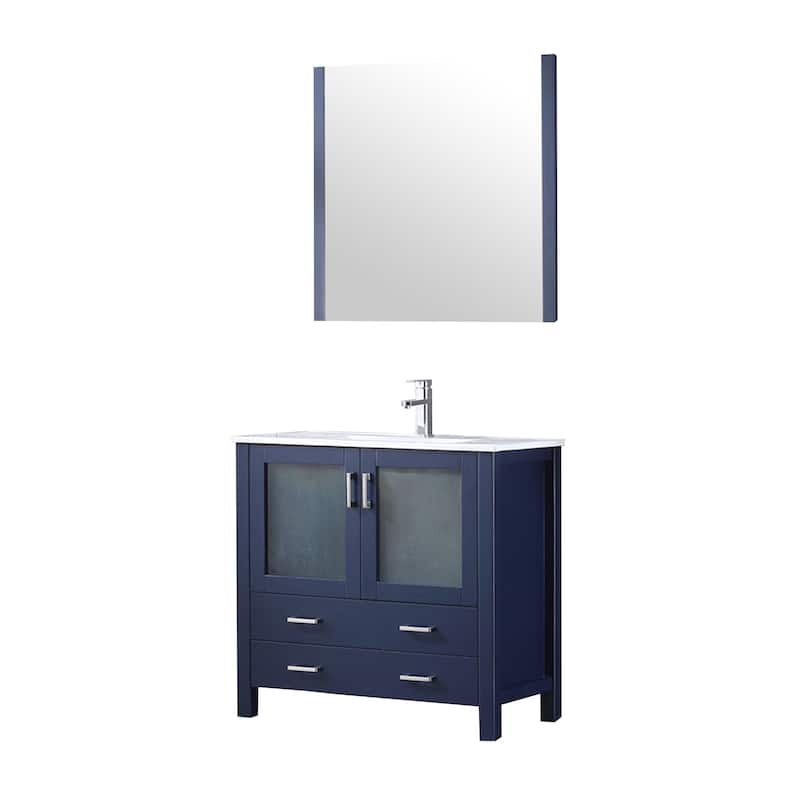 Lexora Volez 36 inch single Bathroom Vanity Complete Set With Faucet