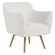 preview thumbnail 1 of 6, Uttermost Oasis White Swivel Chair - 32" H x 29.5" W x 33.5" D