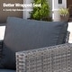 preview thumbnail 7 of 82, OVIOS 5-Piece Outdoor Wicker Patio Conversation Set